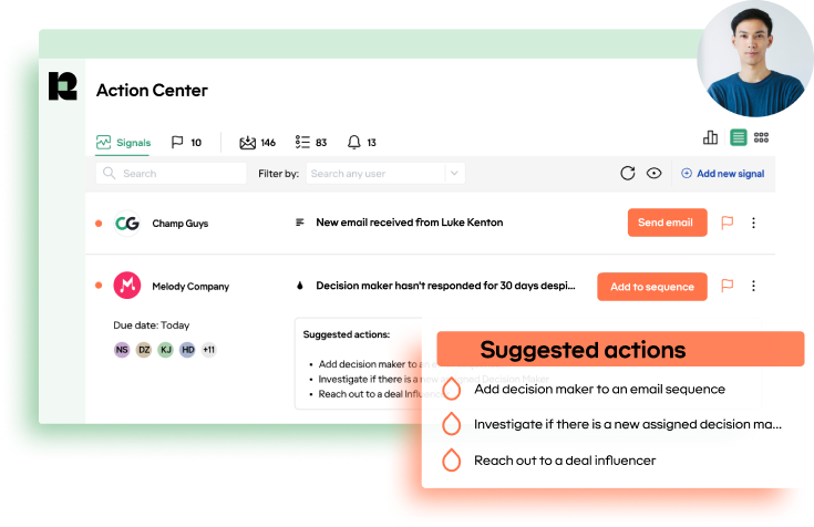 Action center
